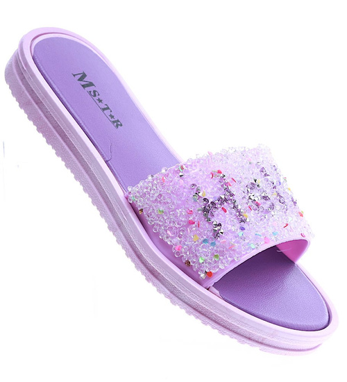 Fioletowe klapki dla dziewczynki /F2-1 13950 T190/