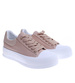 Damskie trampki sneakersy na platformie KHAKI /E8-3 14726 T214/