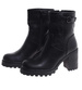 Czarne botki zimowe na grubym obcasie /E8-1 18558 G388/