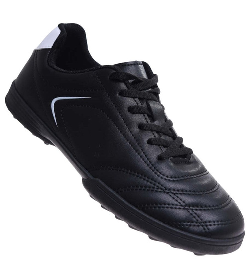 Czarne sznurowane trampki męskie /A6-3 17241 T380/