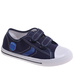 Chłopięce granatowe tenisówki na rzepy /C7-2 18037 T186/