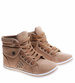 Dziewczęce trampki z wysoką cholewką Khaki /G4-1 7952 S192/