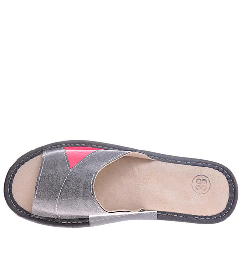 Szare klapki domowe /A4-1 10928 S195/