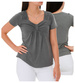 Ciemno szara koszulka bluzka damska /H2-K17 UB952 S0/