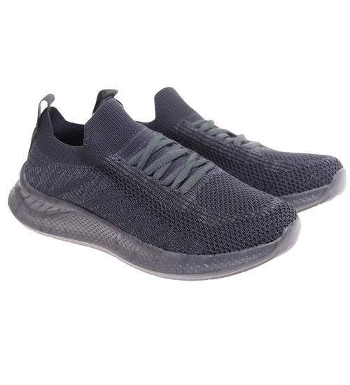 Szare wsuwane chłopięce buty sportowe /E6-3 17993 T283/