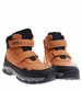 Ocieplane chłopięce buty trekkingowe na rzepy Brązowe /E9-2 17137 T633/