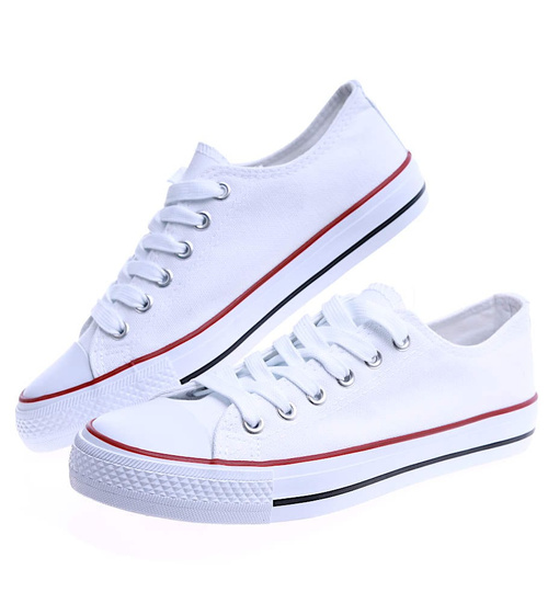 Klasyczne białe trampki /A1-3 14487 S3/