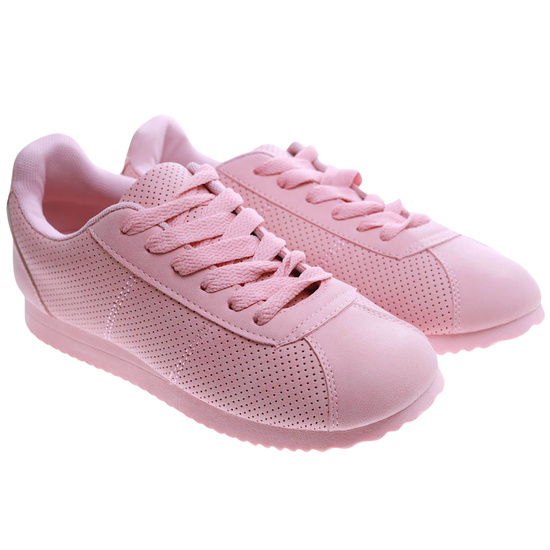 Różowe damskie buty sportowe /G7-2 17411 T102 +H2/