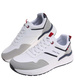 Sznurowane męskie białe buty sportowe /A3-3 18012 GF585/