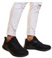 Sznurowane męskie czarne buty sportowe sneakersy /B6-1 14634 S296/