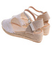 Sandały damskie na platformie Białe espadryle /D1-1 17863 T288/