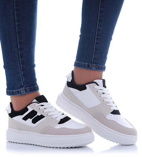 Trampki na wysokiej podeszwie /B3-3 17476 G280/