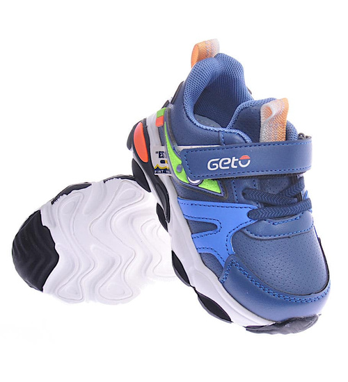 Granatowe chłopięce buty sportowe /G12-2 12453 T497/