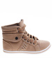 Dziewczęce trampki z wysoką cholewką Khaki /G4-1 7952 S192/