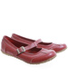 Bordowe damskie półbuty z paseczkiem OST408