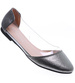 Transparentne srebrne balerinki /G4-2 15847 T190/