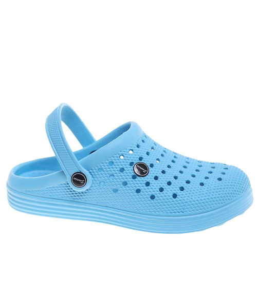 Niebieskie klapki damskie na plażę /H2 18646 S185/