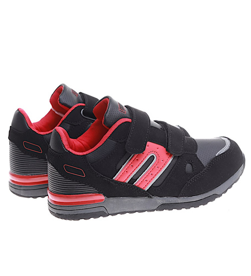 Czarne chłopięce buty sportowe sneakersy /G3-1 16825 T380/