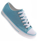 Niebieskie sznurowane damskie trampki /D7-3 16400 G168/