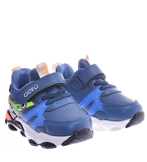 Granatowe chłopięce buty sportowe /G12-2 12453 T497/