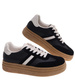Czarne trampki na platformie /G5-1 18813 W288/