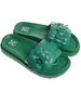 Plażowe zielone klapki damskie /G7-2 17884 S098/