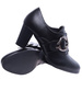 Wsuwane czarne botki damskie na obcasie /G5-1 14747 T281/