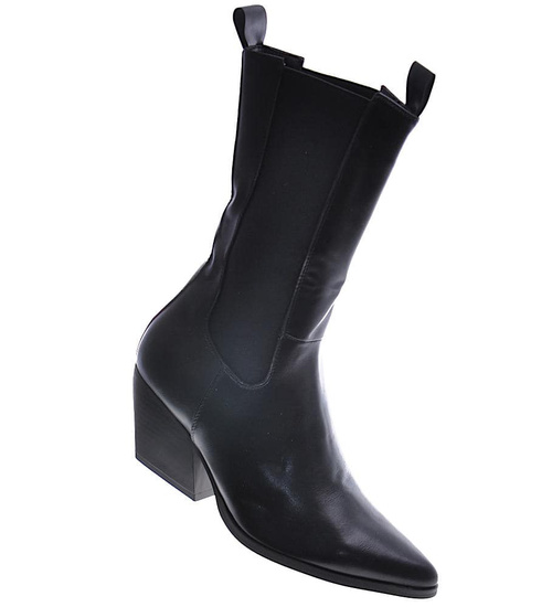 Krótkie kozaki sztyblety z łańcuchem /A3-313045 S396/