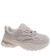 Damskie buty sportowe beżowe na platformie /A5-2 18656 S242/