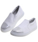Wsuwane białe trampki dziewczęce slip on /B5-2 13683 T004/