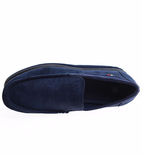 Zamszowe buty męskie wsuwane mokasyny /F2-2 16629 S398/