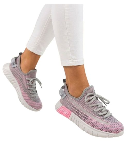 Lekkie dziewczęce buty sportowe /F4-3 8525 S398/