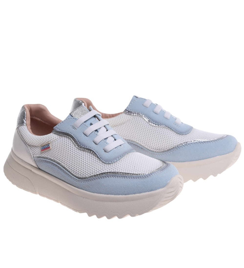 Sportowe buty damskie pastelowe Baby Blue /J6-2 18472 W12-3/