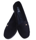 Czarne czółenka na niskim koturnie /F6-3 17666 W333/