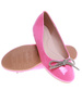 Fuksjowe lśniące baleriny z kokardą /B2-3 16240 G079/