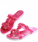 Wodoodporne basenowo plażowe klapki damskie Fuksja /C5-1 16299 S085/