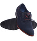 Sznurowane granatowe półbuty męskie /E9-2 15872 S491/
