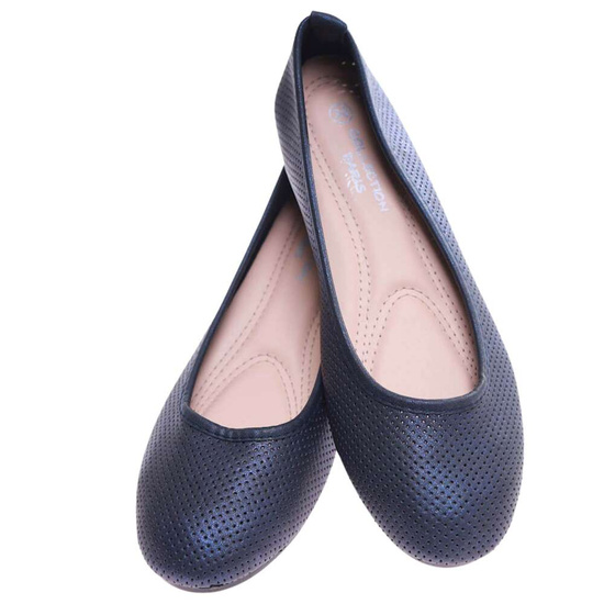 Baleriny damskie ażurowe wiosenne buty /E8-2 17273 T191/