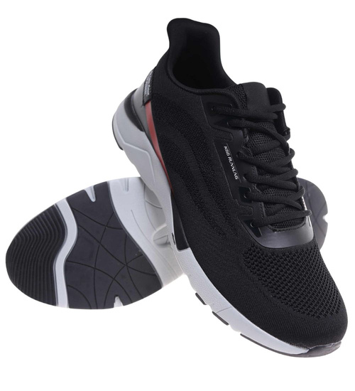 Czarne męskie buty sportowe Duże rozmiary /c5-2 18005 T693/