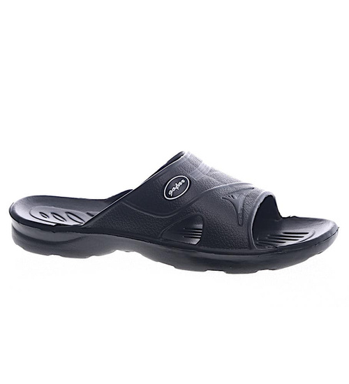 Basenowe klapki męskie Czarne /D3-1 13263 T193/