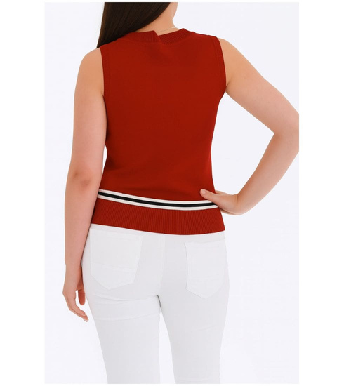 Bordowa koszulka bezrękawnik /H2 K8 ub967 S)0/