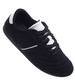 Czarne sneakersy damskie zamszowe /C4-3 18800 W282/