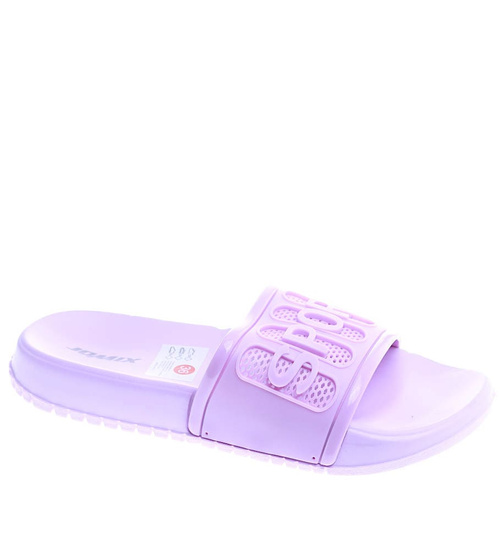 Fioletowe damskie klapki na basen /A6-1 13840 S194/