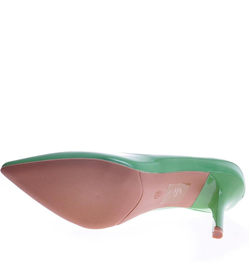 Klasyczne zielone szpilki /B6-3 11807 T595/