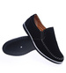 Wsuwane męskie półbuty Czarne /F2-2 14215 T490/