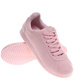 Sznurowane damskie buty sportowe Różowe /F5-3 18650 T102 +H2/