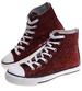 Wysokie bordowe trampki damskie /C1-2 16745 G9-84/