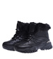 Czarne ocieplane trampki sneakersy na koturnie B5-3 15228 T498