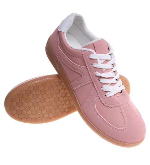 Różowe damskie buty sportowe /C2-2 18227 G122/