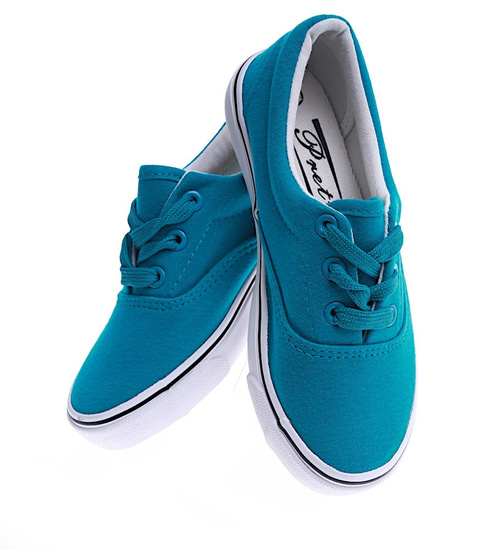 Turkusowe dziewczęce trampki  /C1-2 13813 T193/